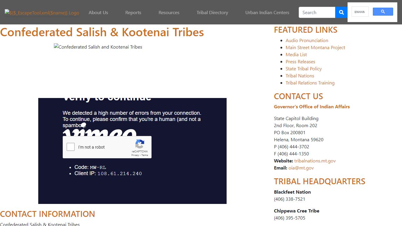 Confederated Salish & Kootenai Tribes